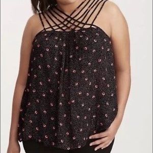 Torrid Black Strappy Tank top